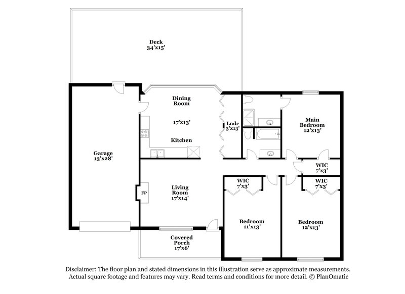 2,230/Mo, 2511 Nugget Dr SW Conyers, GA 30094 Floorplan View