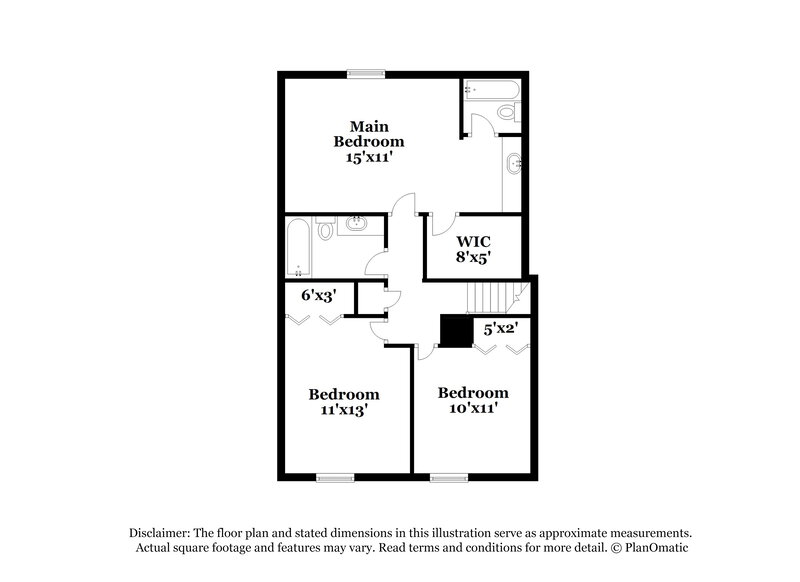 1,870/Mo, 2918 High Brook Way Conyers, GA 30094 Floorplan View 3