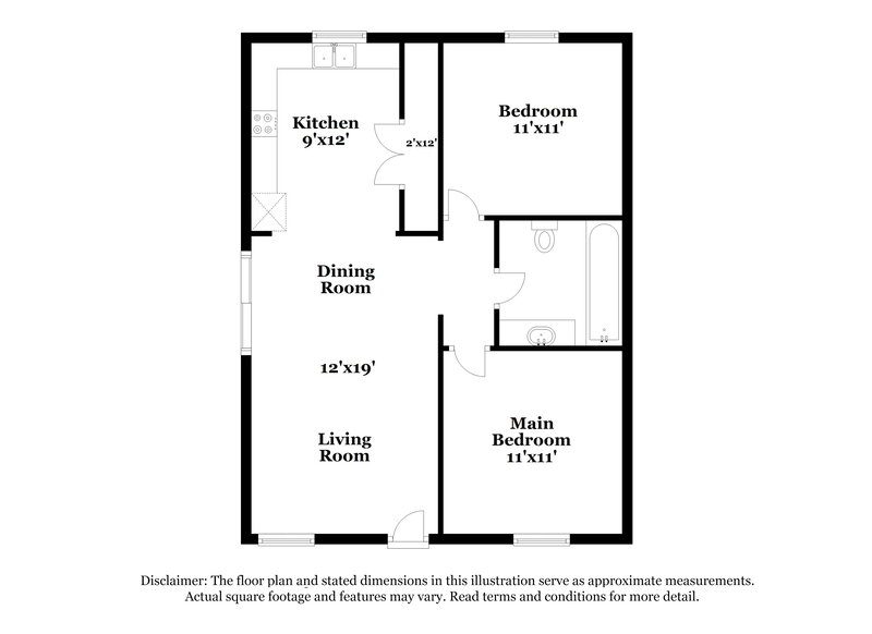 1,395/Mo, 5141 Hillside Dr Covington, GA 30014 Floor Plan View