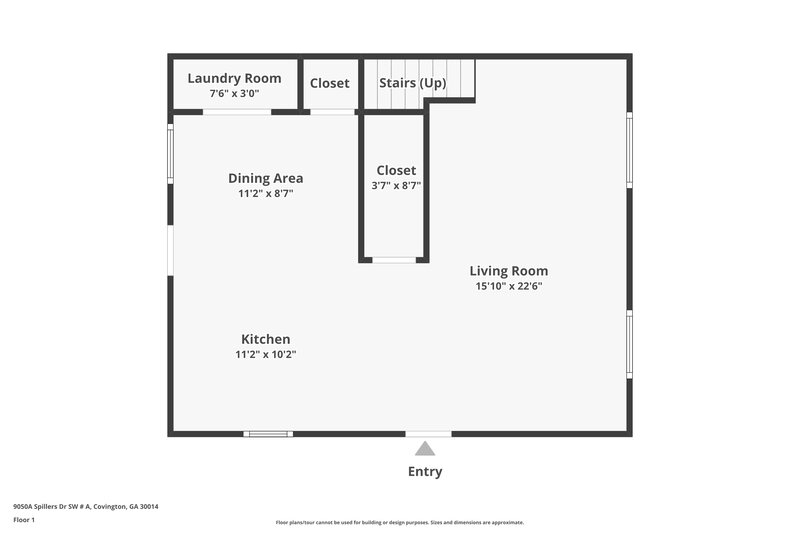 1,365/Mo, 9050A Spillers Dr SW Covington, GA 30014 Floor Plan View