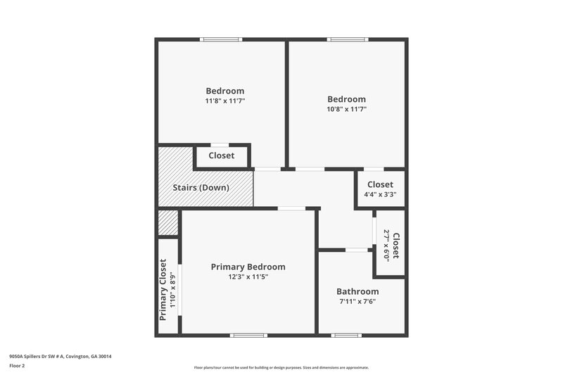 1,365/Mo, 9050A Spillers Dr SW Covington, GA 30014 Floor Plan View 2