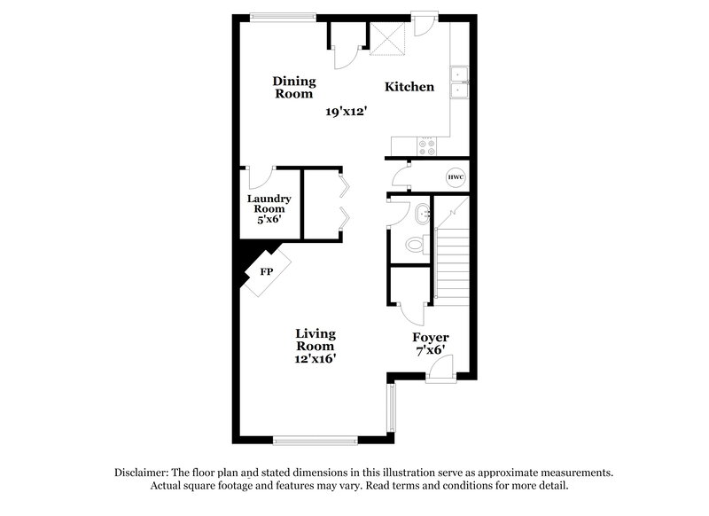 1,500/Mo, 1551 EASTERN SUNRISE Decatur, GA 30034 Floor Plan View
