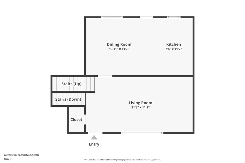 2,620/Mo, 2230 KILARNEY Road Decatur, GA 30032 Floorplan View
