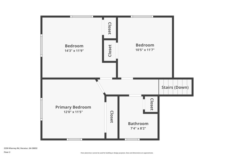 2,620/Mo, 2230 KILARNEY Road Decatur, GA 30032 Floorplan View 2