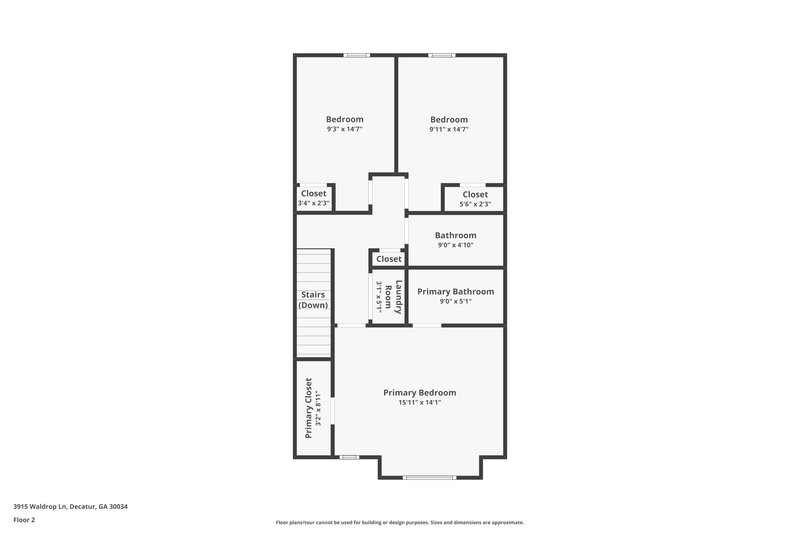 2,240/Mo, 3915 Waldrop Ln Decatur, GA 30034 Floor Plan View 2