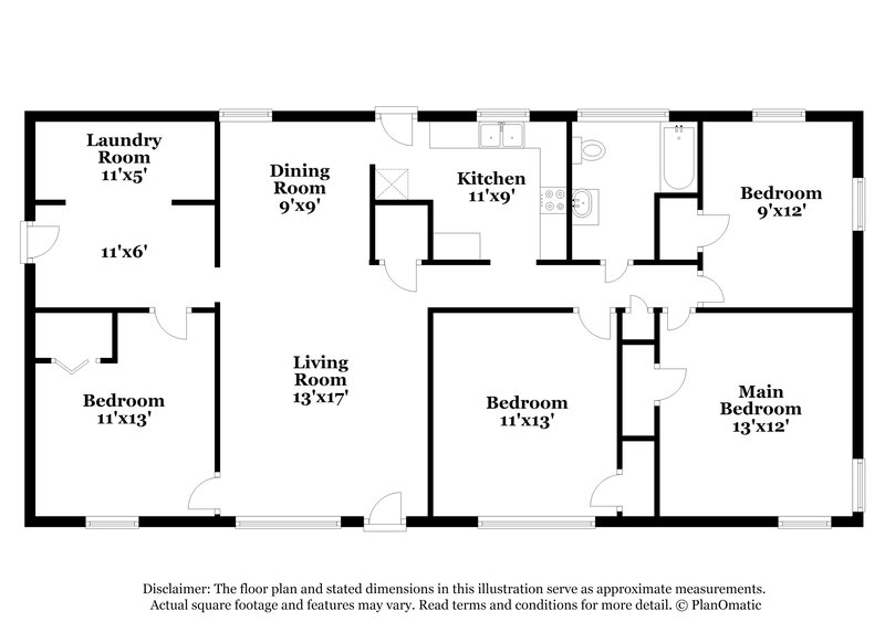 1,530/Mo, 4227 Canby Ln Decatur, GA 30035 Floor Plan View