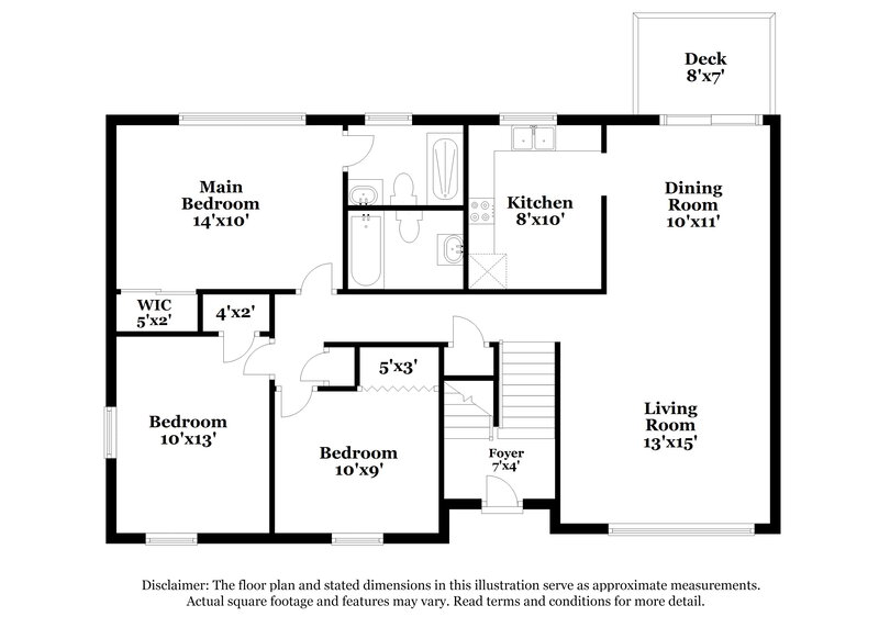 2,420/Mo, 5140 Oakdale Dr Douglasville, GA 30135 Floor Plan View