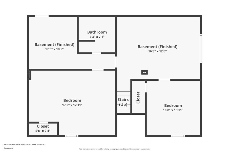 1,880/Mo, 6500 Boca Grande Blvd Forest Park, GA 30297 Floor Plan View 2