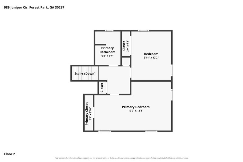 0/Mo, 989 Juniper Cir Forest Park, GA 30297 Floor Plan View 2