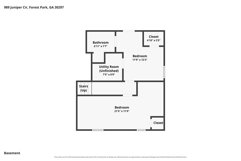 0/Mo, 989 Juniper Cir Forest Park, GA 30297 Floor Plan View 3