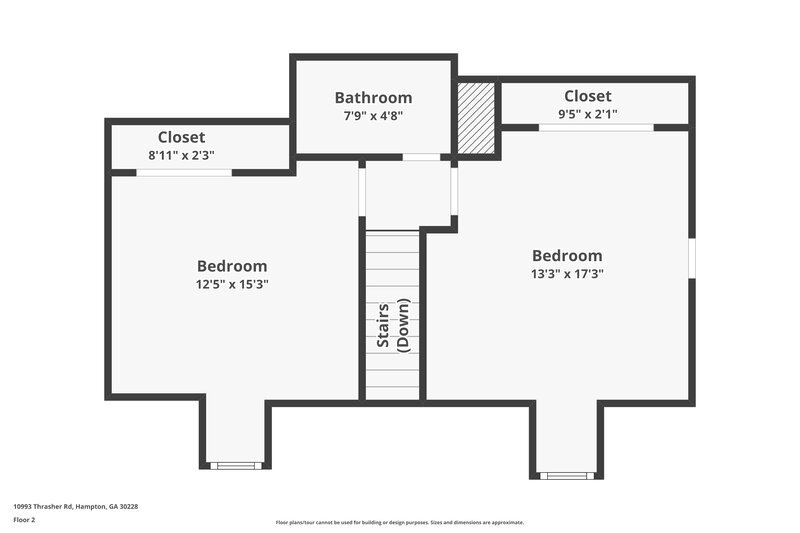 1,745/Mo, 10993 Thrasher Rd Hampton, GA 30228 Floor Plan View 2