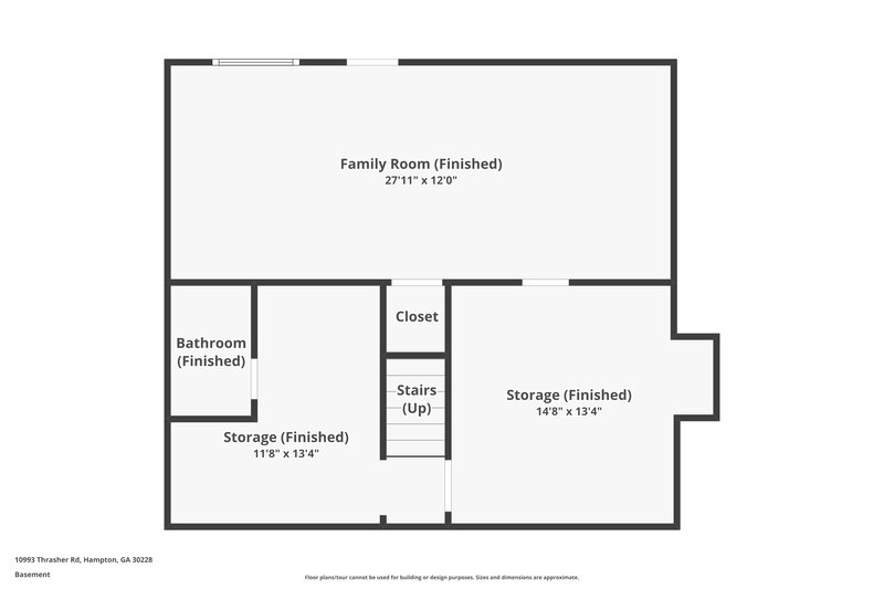 1,745/Mo, 10993 Thrasher Rd Hampton, GA 30228 Floor Plan View 3