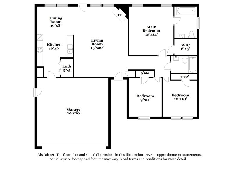 1,695/Mo, 4797 Turning Leaf Dr Gillsville, GA 30543 Floor Plan View