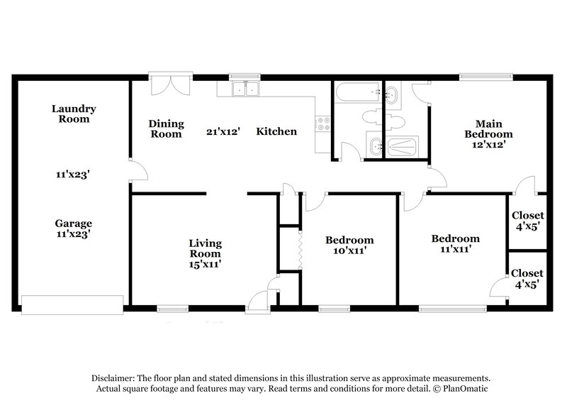 1,600/Mo, 156 Meadowlark Ln Jonesboro, GA 30236 Floorplan View