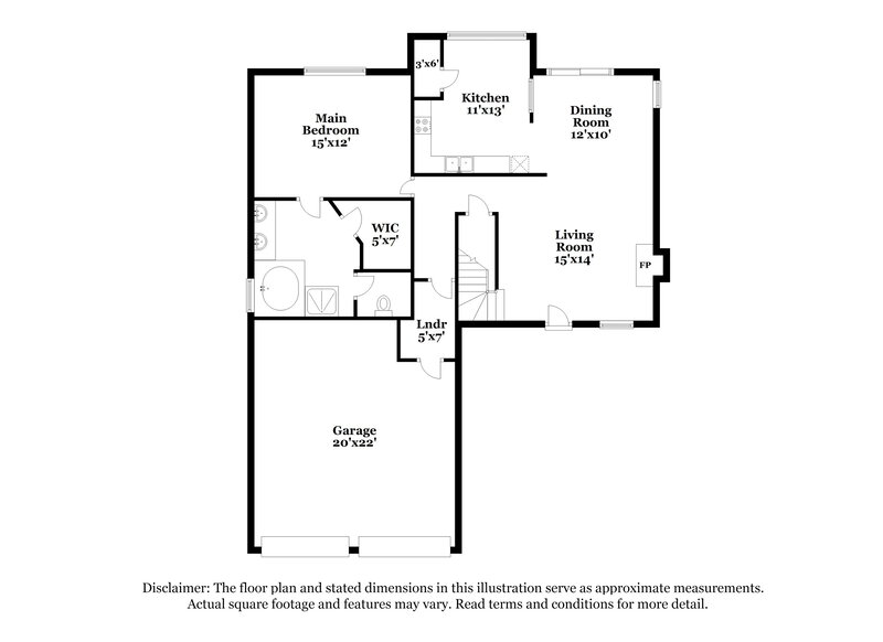 1,875/Mo, 431 Thomas Downs Way Jonesboro, GA 30238 Floor Plan View