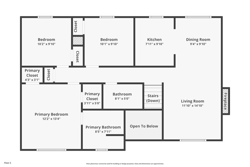 1,830/Mo, 631 Sinclair Way Jonesboro, GA 30238 Floor Plan View 2