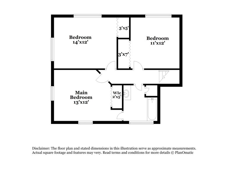 1,765/Mo, 7080 Doncaster Rd Jonesboro, GA 30236 Floor Plan View 2
