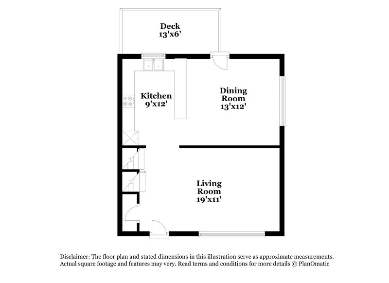1,765/Mo, 7080 Doncaster Rd Jonesboro, GA 30236 Floor Plan View 3