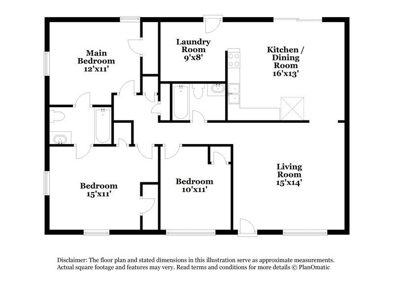 2,030/Mo, 7323 Howard Cir Jonesboro, GA 30236 Floor Plan View