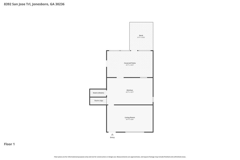 1,785/Mo, 8392 San Jose Trl Jonesboro, GA 30236 Floor Plan View