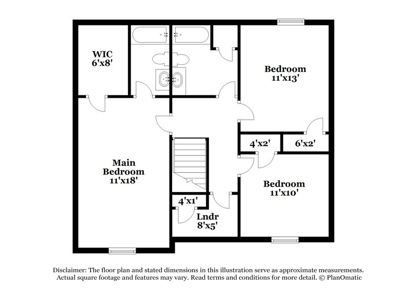 1,890/Mo, 882 Stormy Ln Jonesboro, GA 30238 Floor Plan View 2