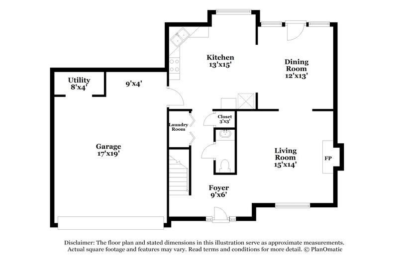 1,830/Mo, 1322 SANDYBROOK Court Lithonia, GA 30058 Floorplan View