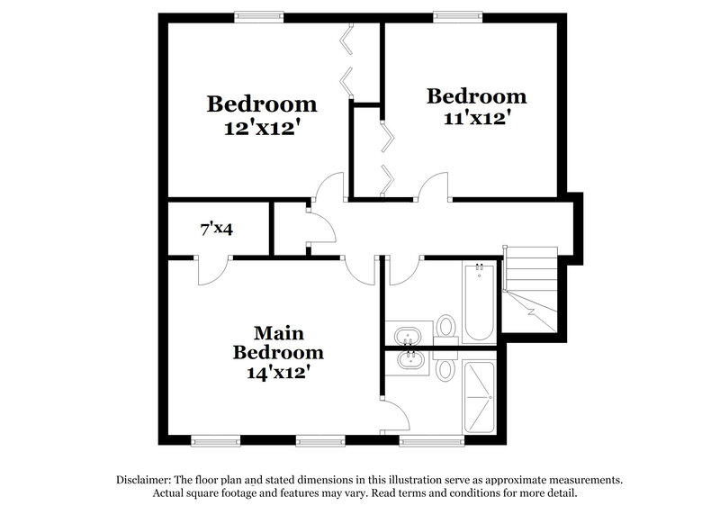 1,690/Mo, 2054 Panola Way Ct Lithonia, GA 30058 Floor Plan View 3