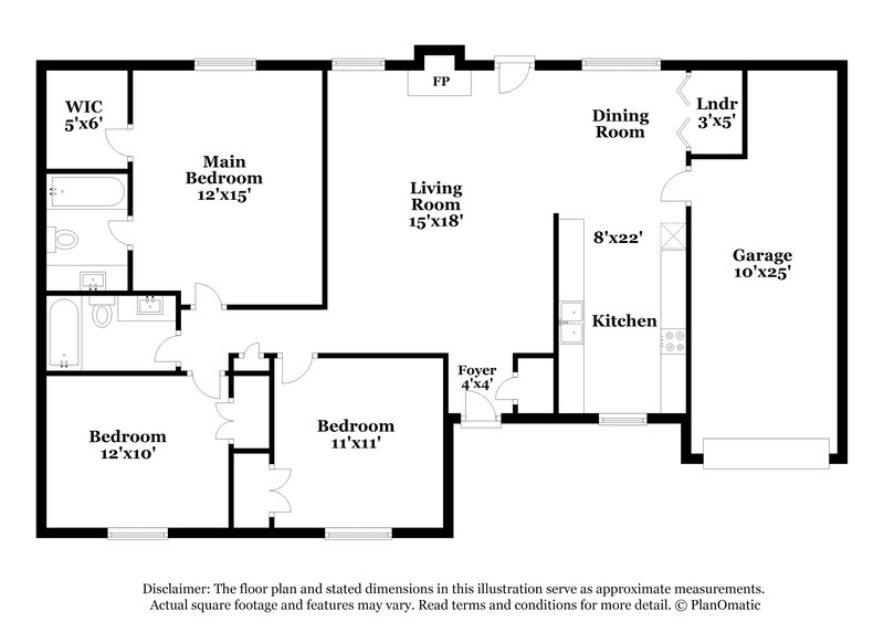 1,655/Mo, 2117 Tiffany Trl Lithonia, GA 30058 Floorplan View