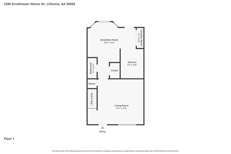 1,675/Mo, 2286 STRATHMOOR MANOR Drive Lithonia, GA 30058 Floor Plan View