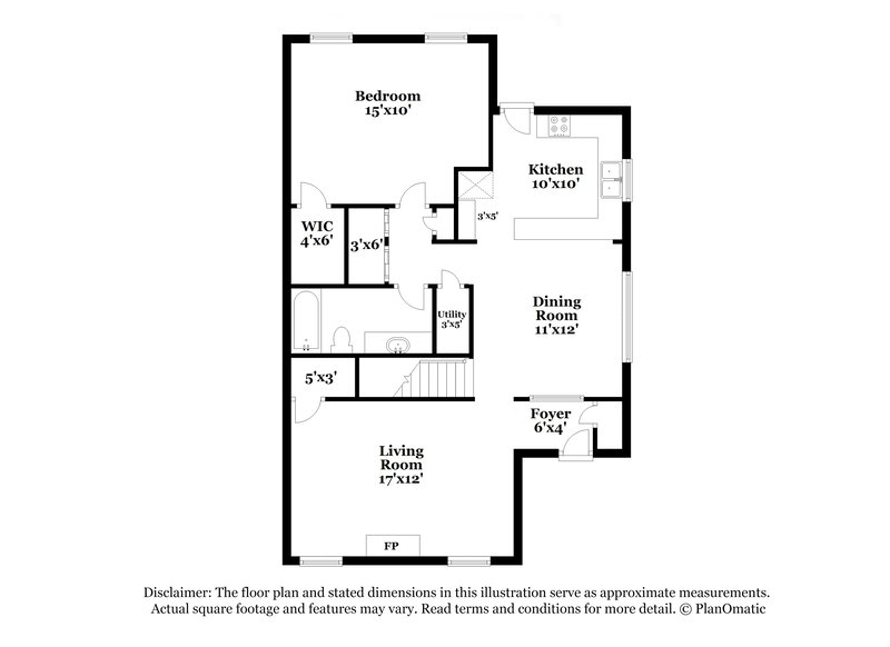 1,465/Mo, 2318 Wellington Cir Lithonia, GA 30058 Floor Plan View 2