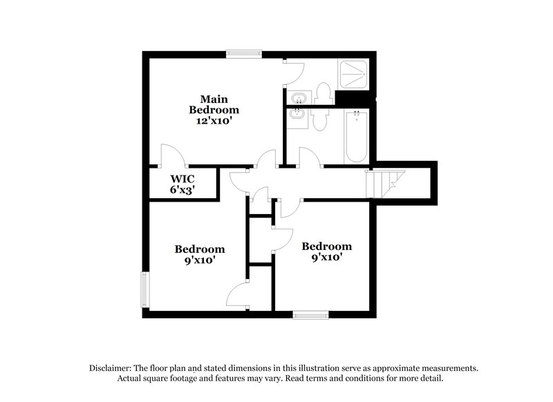 1,680/Mo, 6198 Creekford Dr Lithonia, GA 30058 Floorplan View 3