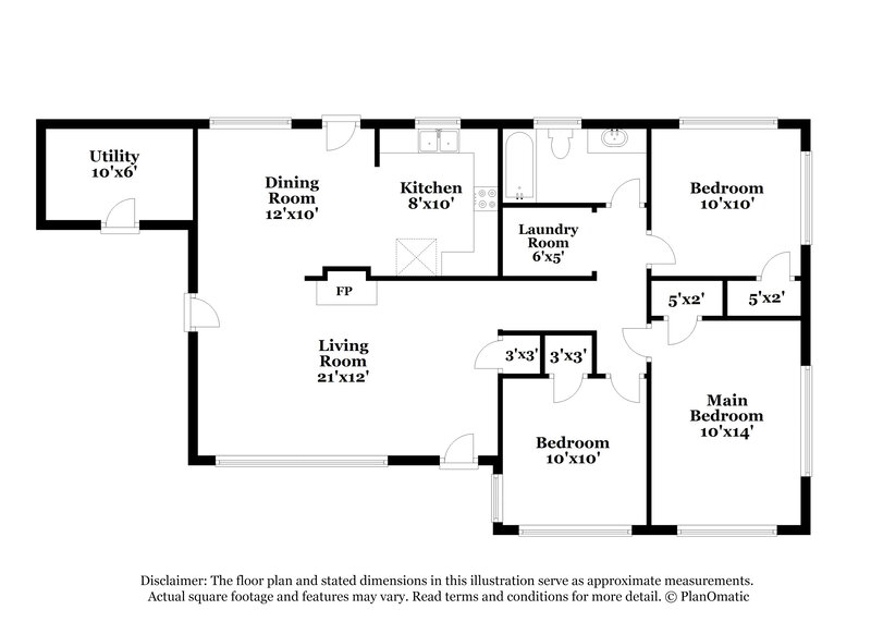 1,695/Mo, 379 Hilltop Circle Ext SW Mableton, GA 30126 Floorplan View