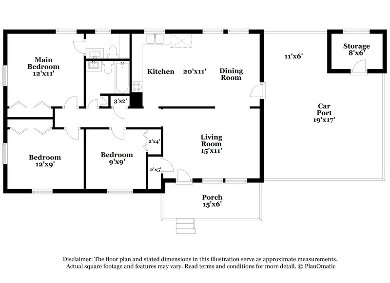 1,625/Mo, 643 Milford Dr SW Marietta, GA 30060 Floor Plan View