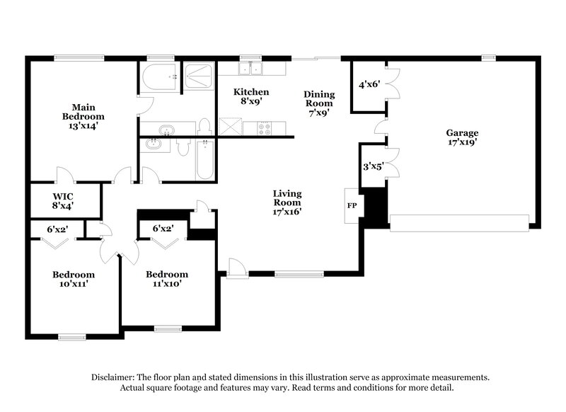 1,830/Mo, 225 River Birch Dr McDonough, GA 30253 Floorplan View