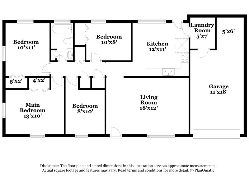 2,070/Mo, 6637 Imperial Dr Morrow, GA 30260 Floor Plan View