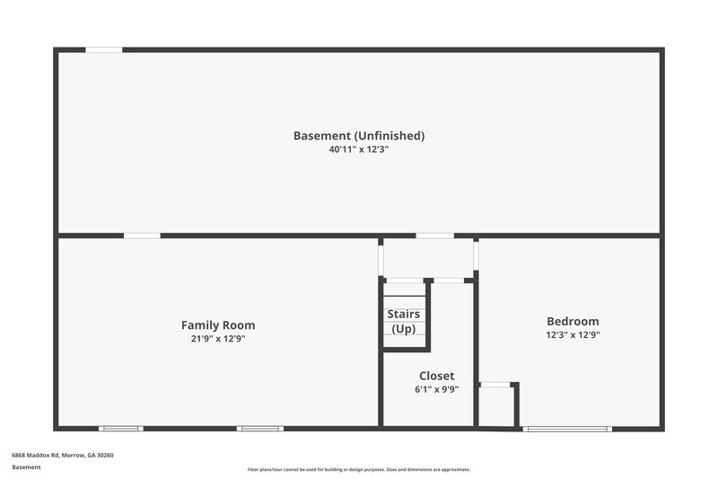 1,645/Mo, 6868 Maddox Road Morrow, GA 30260 Floorplan View 2