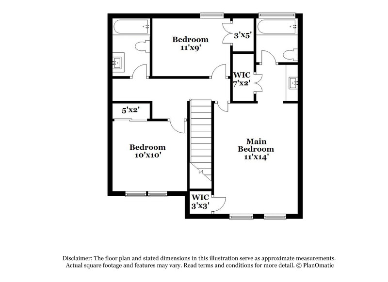 2,030/Mo, 3133 Glen Hollow Dr Rex, GA 30273 Floorplan View 3