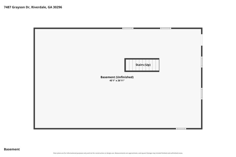 1,980/Mo, 7487 Grayson Dr Riverdale, GA 30296 Floor Plan View 2