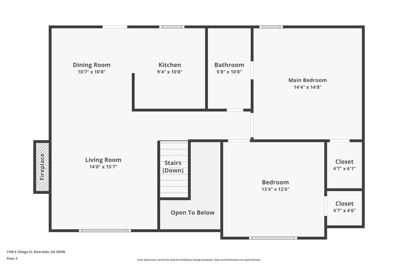 2,610/Mo, 7105 E Village Ct Riverdale, GA 30296 Floor Plan View 2