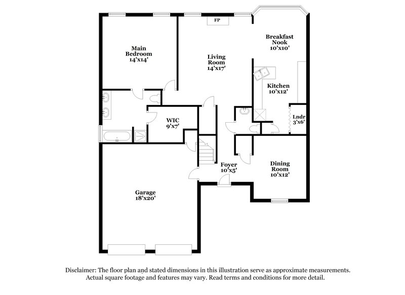 1,840/Mo, 7883 W Shore Ct Riverdale, GA 30296 Floor Plan View