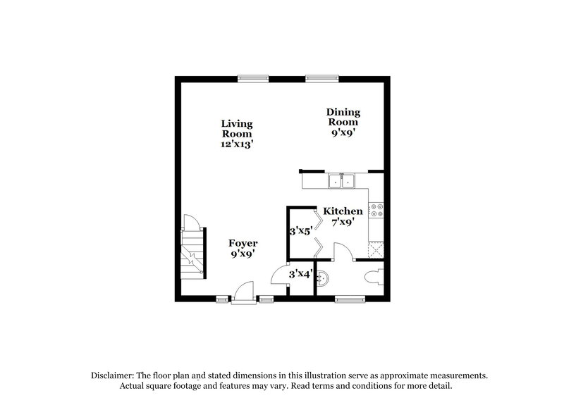 1,770/Mo, 5026 Hawthorne Ct Unit A Smyrna, GA 30080 Floorplan View