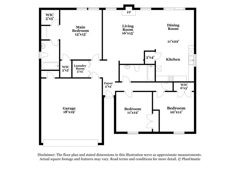 1,950/Mo, 2735 Trotters Walk Trl Snellville, GA 30078 Floor Plan View