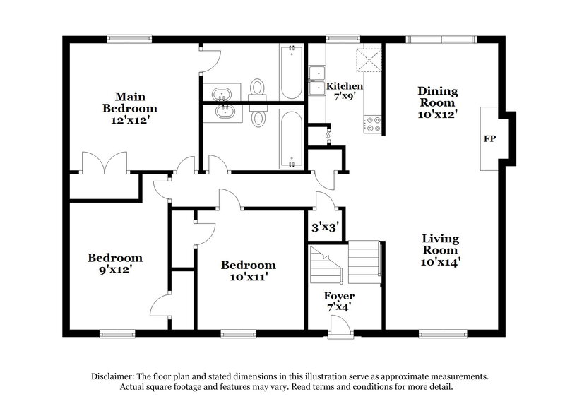 1,740/Mo, 1767 BIG VALLEY Lane Stone Mountain, GA 30083 Floor Plan View