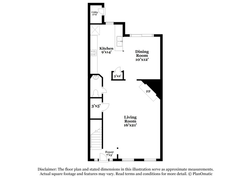 1,755/Mo, 4832 Hairston Park Sq Stone Mountain, GA 30083 Floorplan View