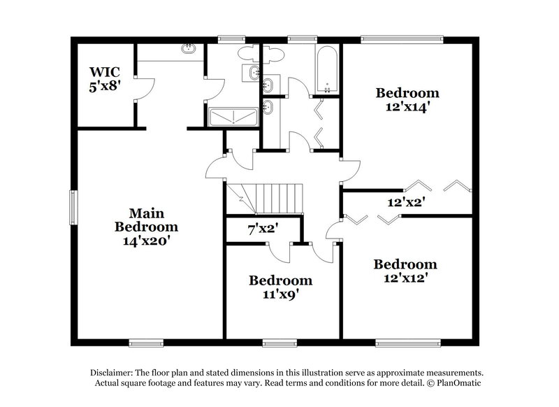 2,295/Mo, 5002 Post Road Ct Stone Mountain, GA 30088 Floor Plan View 2