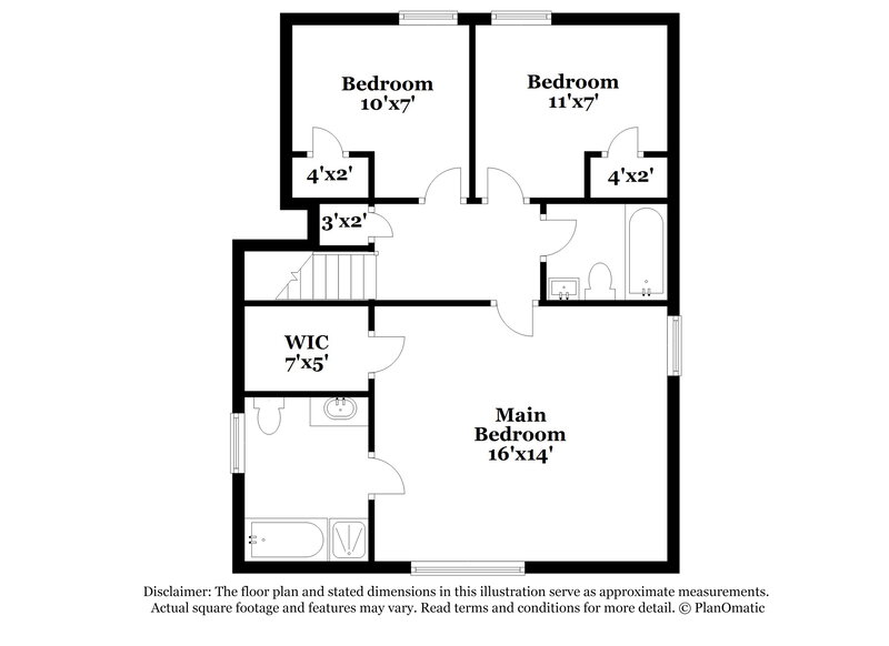 1,770/Mo, 5453 Fox Valley Ln Stone Mountain, GA 30088 Floor Plan View 3