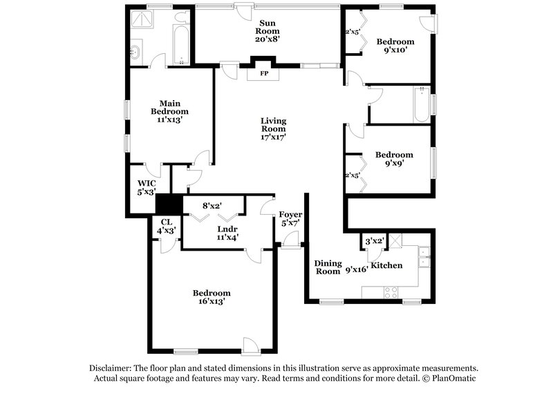 1,855/Mo, 599 Maple Dr Stone Mountain, GA 30083 Floor Plan View