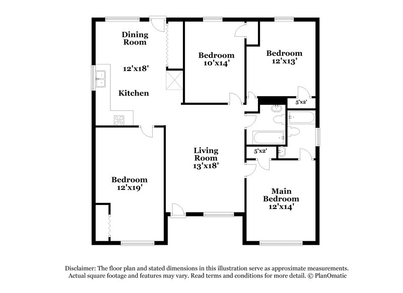 1,640/Mo, 101 Whispering Pine Ln NE White, GA 30184 Floor Plan View