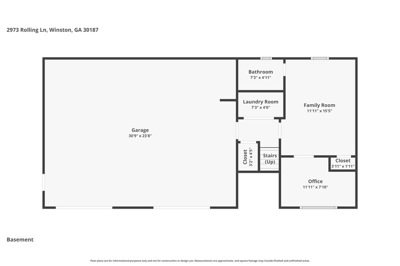 2,035/Mo, 2973 Rolling Ln Winston, GA 30187 Floor Plan View 2