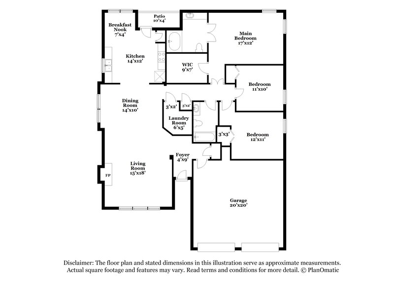 2,760/Mo, 54 Camden Wy Fairburn, GA 30213 Floor Plan View